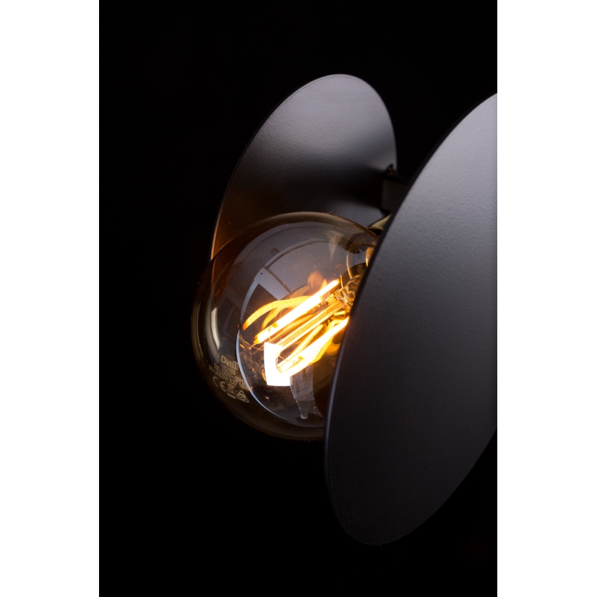 Lámpara colgante IDEA 4xE27/15W/230V negro