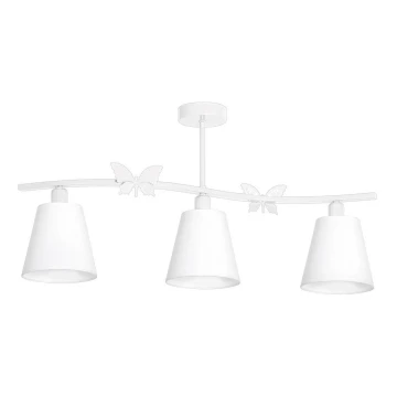 Lámpara colgante infantil MARIPOSA 3XE14/60W/230V