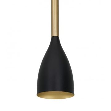 Lámpara colgante ISTAPPAR 1xE27/60W/230V negro/dorado