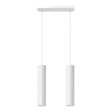 Lámpara colgante LAGOS 2 2xGU10/10W/230V blanco