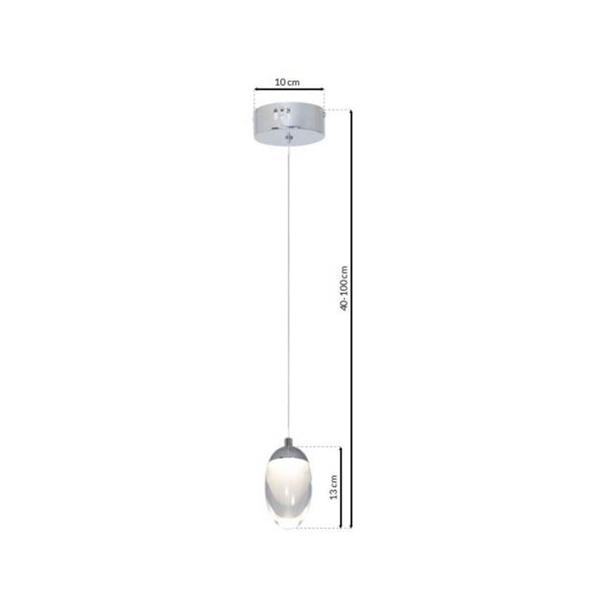 Lámpara colgante LED OVO LED/5W/230V