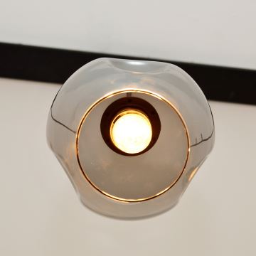 Lámpara colgante LILI 3xE27/15W/230V negro/gris
