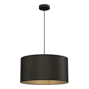 Lámpara colgante LOFT SHADE 1xE27/60W/230V diá. 40 cm negro/dorado