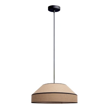 Lámpara colgante MANISO 1xE27/60W/230V diá. 45 cm beige