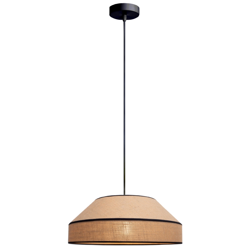 Lámpara colgante MANISO 1xE27/60W/230V diá. 45 cm beige