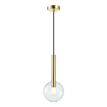 Lámpara colgante NIKO 1xG9/9W/230V diá. 15 cm dorado