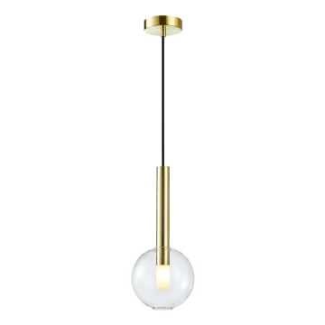 Lámpara colgante NIKO 1xG9/9W/230V diá. 15 cm dorado