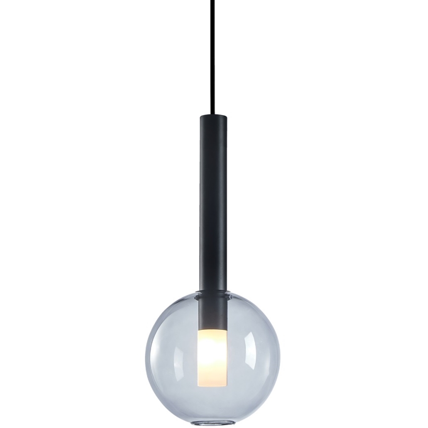 Lámpara colgante NIKO 1xG9/9W/230V diá. 15 cm negro