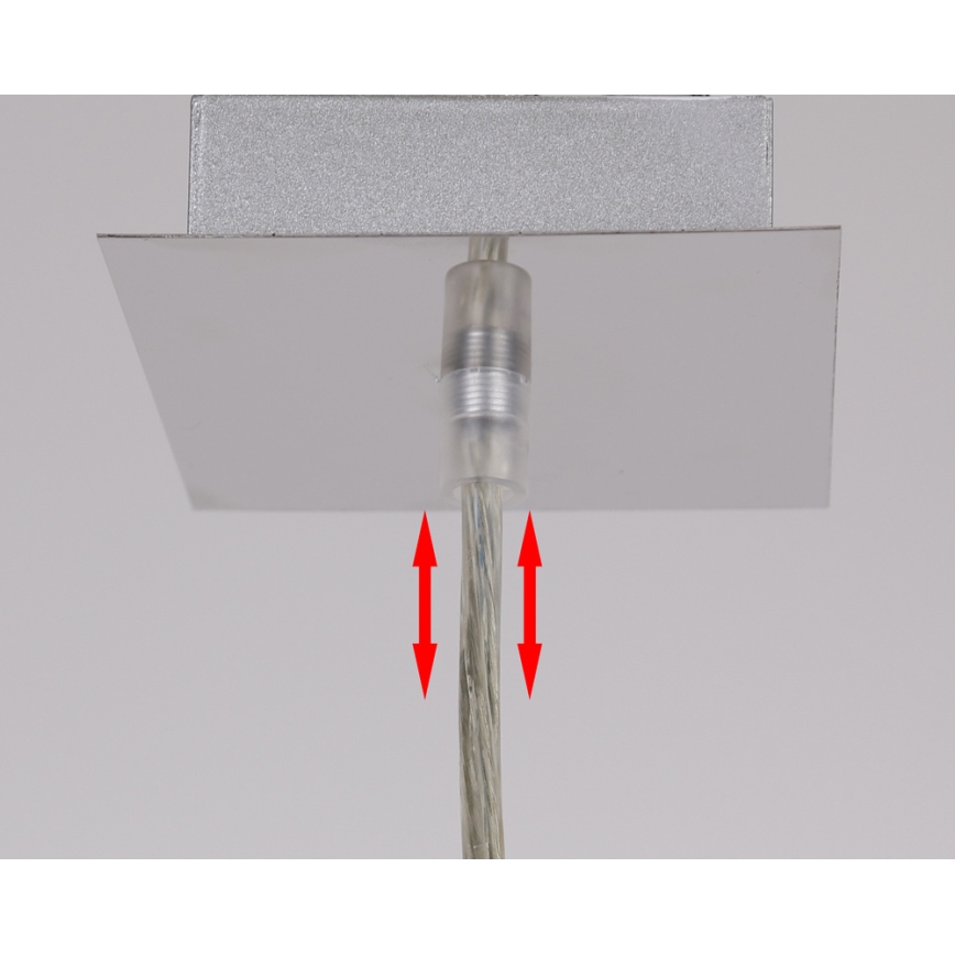Lámpara colgante ODEN 1xG9/40W/230V diá. 12 cm