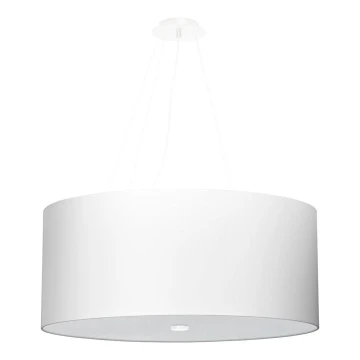 Lámpara colgante OTTO 5xE27/60W/230V diámetro 60 cm blanco