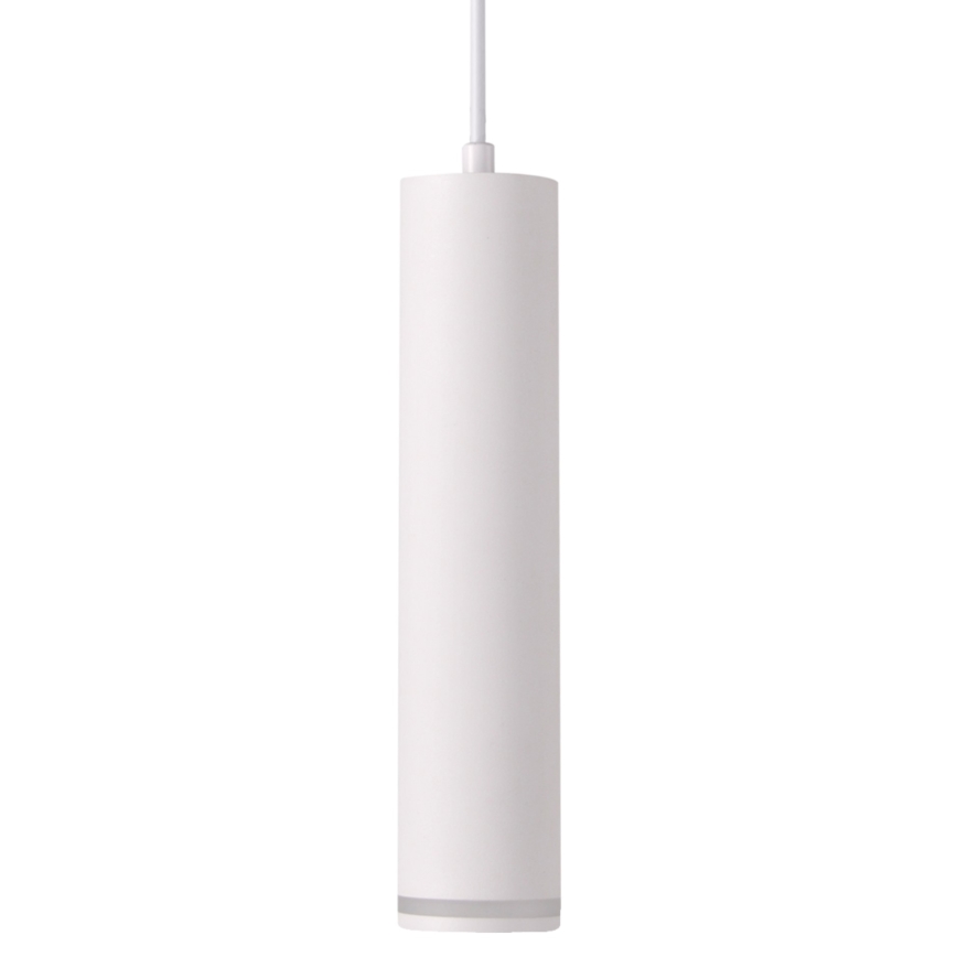 Lámpara colgante para sistema de rieles PARÍS 3xGU10/10W/230V + 1 m riel sistema blanco