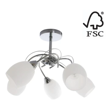 Lámpara colgante PISA 5xE27/60W/230V – Certificado FSC