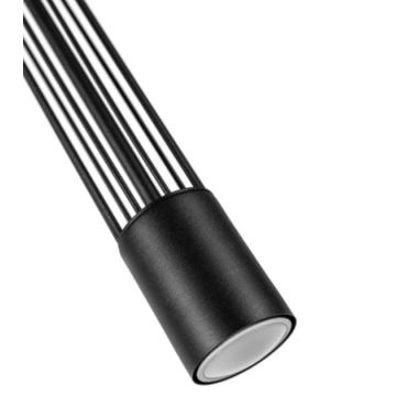 Lámpara colgante PRESCOT 1xGU10/40W/230V negro