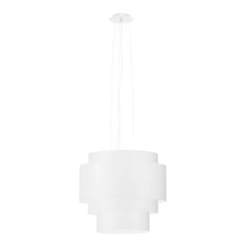 Lámpara colgante REFLEXION 5xE27/60W/230V diámetro 50 cm blanco