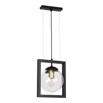 Lámpara colgante REY 1xE27/7W/230V negro