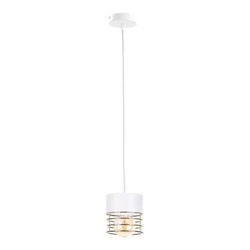 Lámpara colgante ROY 1xE27/60W/230V blanco