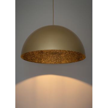 Lámpara colgante SFERA 1xE27/60W/230V diá. 50 cm dorado/negro