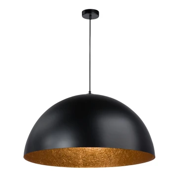 Lámpara colgante SFERA 1xE27/60W/230V diá. 50 cm negro/cobre