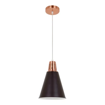 Lámpara colgante SHADE 1xE27/15W/230V cobre/negro