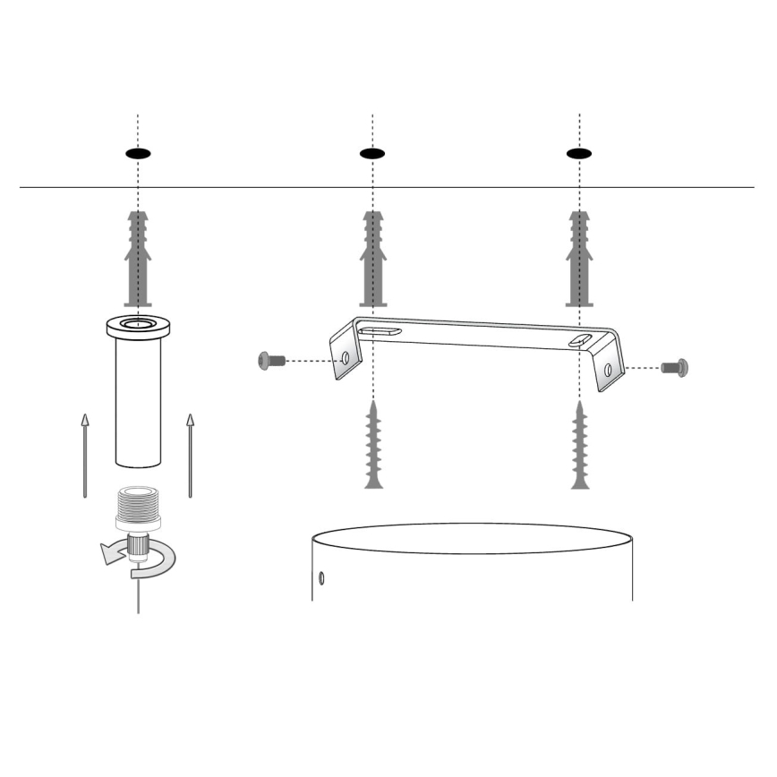 Lámpara colgante SILIA 4xG9/12W/230V negro