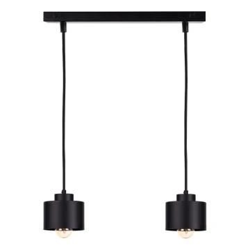 Lámpara colgante SIMPLY BLACK 2xE27/60W/230V