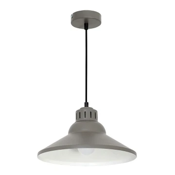 Lámpara colgante SINGLE 5 1xE27/60W/230V gris