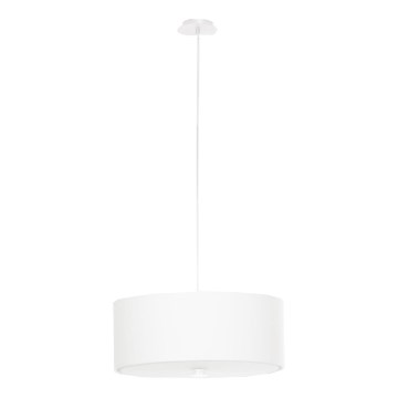 Lámpara colgante SKALA 3xE27/60W/230V diá. 30 cm blanco