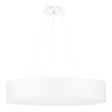 Lámpara colgante SKALA 6xE27/60W/230V diámetro 70 cm blanco