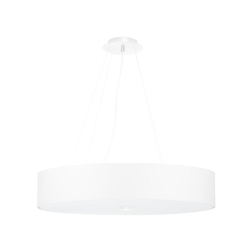 Lámpara colgante SKALA 6xE27/60W/230V diámetro 70 cm blanco