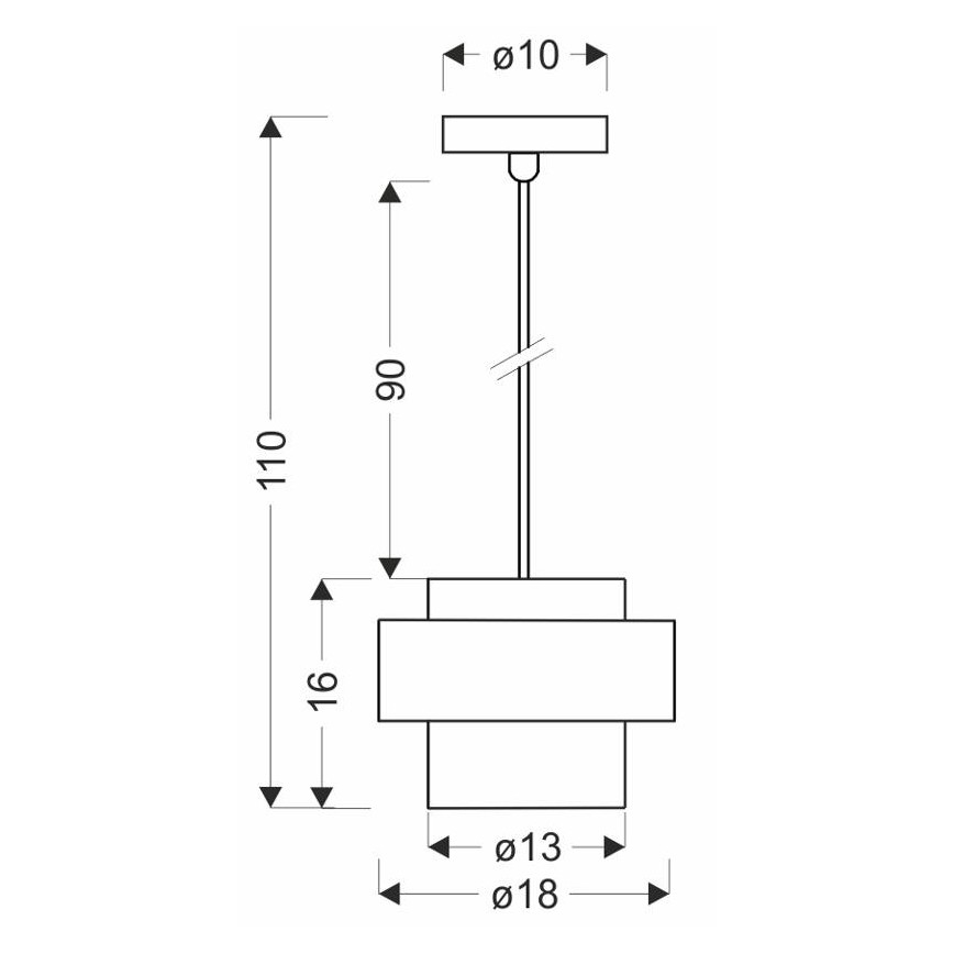 Lámpara colgante SPIEGA 1xE27/60W/230V dorado/negro