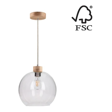 Lámpara colgante SVEA 1xE27/60W/230V - Certificado FSC