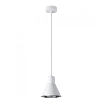 Lámpara colgante TAZILA 1xES111/60W/230V blanco