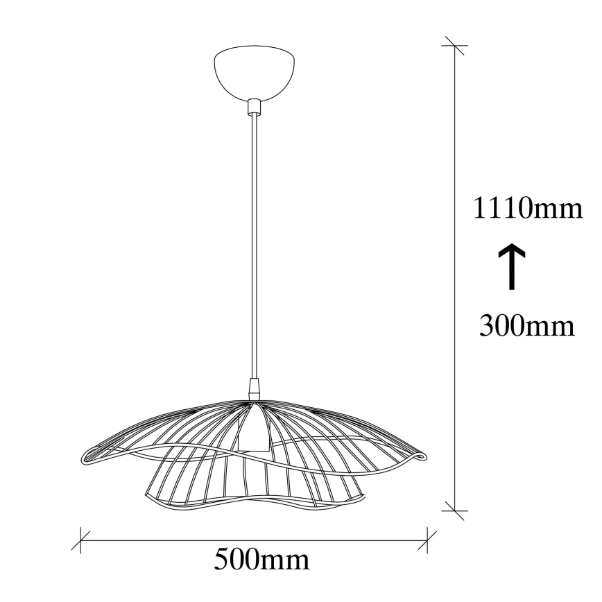 Lámpara colgante TEL 1xE27/40W/230V