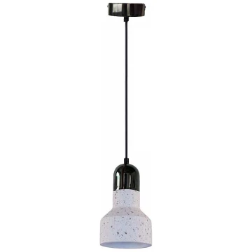 Lámpara colgante TERRAZZO 1xE27/60W/230V diá. 12 cm color crema