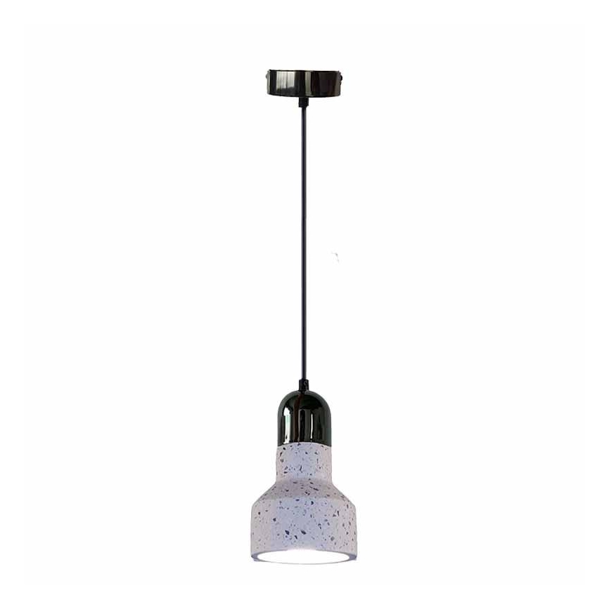 Lámpara colgante TERRAZZO 1xE27/60W/230V diá. 12 cm color crema
