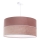 Lámpara colgante TWIST 1xE27/60W/230V rosa/blanco