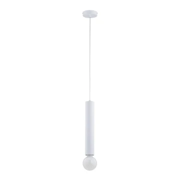 Lámpara colgante TWISTER 1xE27/60W/230V blanco
