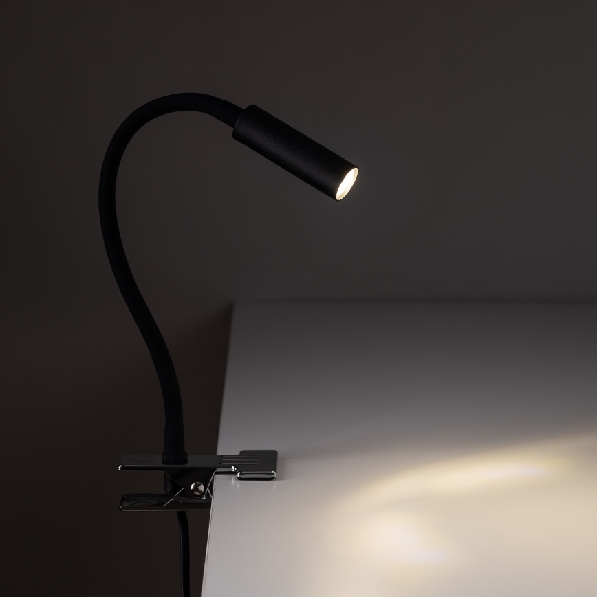 Lámpara con clip LAGOS 1xG9/6W/230V negro