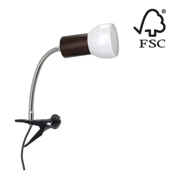 Lámpara con clip SVENDA 1xE27/60W/230V - Certificado FSC