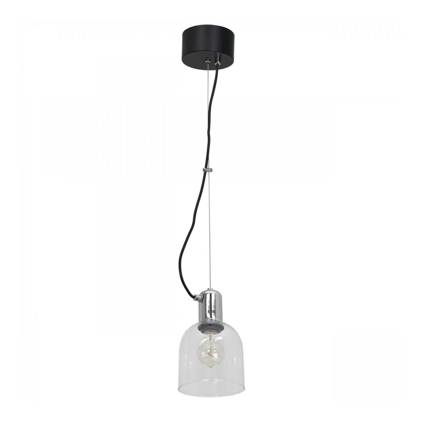 Lámpara de araña de cable BANCO 1xE27/60W/230V transparente