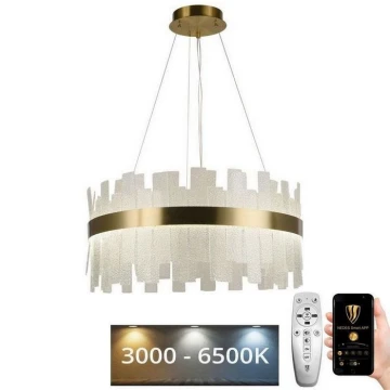 Lámpara de araña de cristal LED regulable en una cadena LED/40W/230V 3000-6500K + mando a distancia