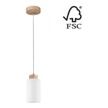 Lámpara de araña en ramal BOSCO 1xE27/60W/230V - Certificado FSC
