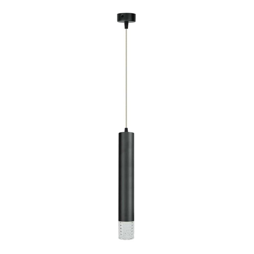 Lámpara de araña en ristra TUBI 1xGU10/8W/230V negro