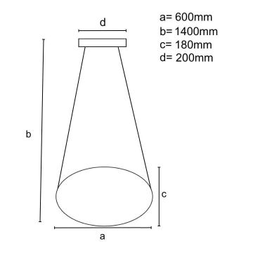 Lámpara de araña LED regulable en cadena LED/70W/230V 3000-6500K blanco + control remoto