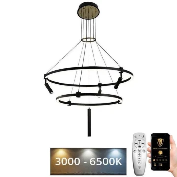 Lámpara de araña LED regulable LED/140W/230V 3000-6500K + control remoto