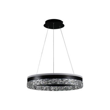 Lámpara de araña LED regulable LED/80W/230V 3000-6500K negro + control remoto