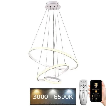 Lámpara de araña LED regulable LED/90W/230V 3000-6500K + mando a distancia