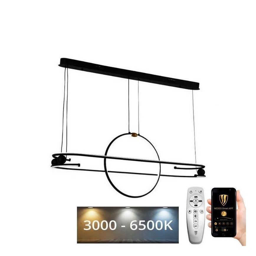 Lámpara de araña LED regulable LED/95W/230V 3000-6500K + control remoto