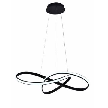 Lámpara de araña LED regulable por cable LED/70W/230V 3000-6500K negro + control remoto