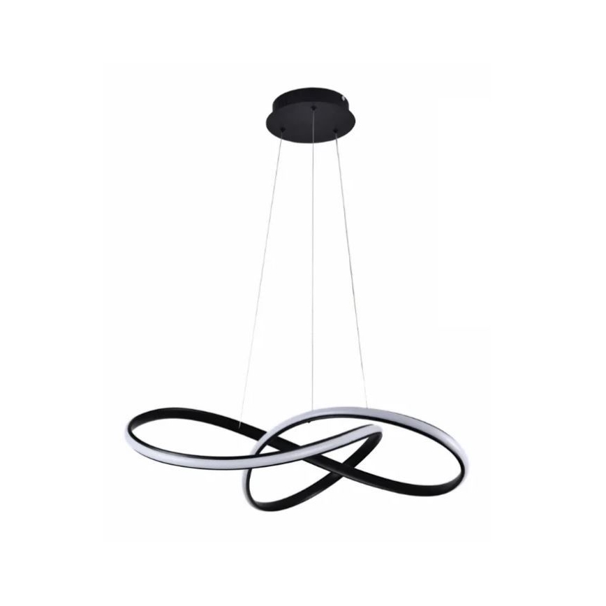 Lámpara de araña LED regulable por cable LED/70W/230V 3000-6500K negro + control remoto